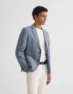 MILTON 1/2 LINED CHECKED BLAZER