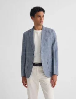 MILTON 1/2 LINED CHECKED BLAZER