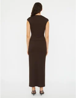 MINERAL STONE RUCHED MAXI SKIRT