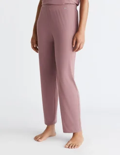 MINIMALIST MICRO WITH LACE LOUNGE SLEEP PANT CAPRI ROSE