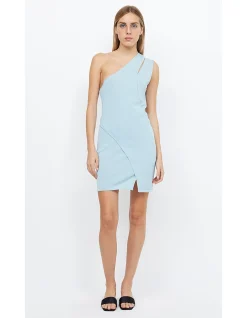 Mira Asymmetrical Knit Mini Dress