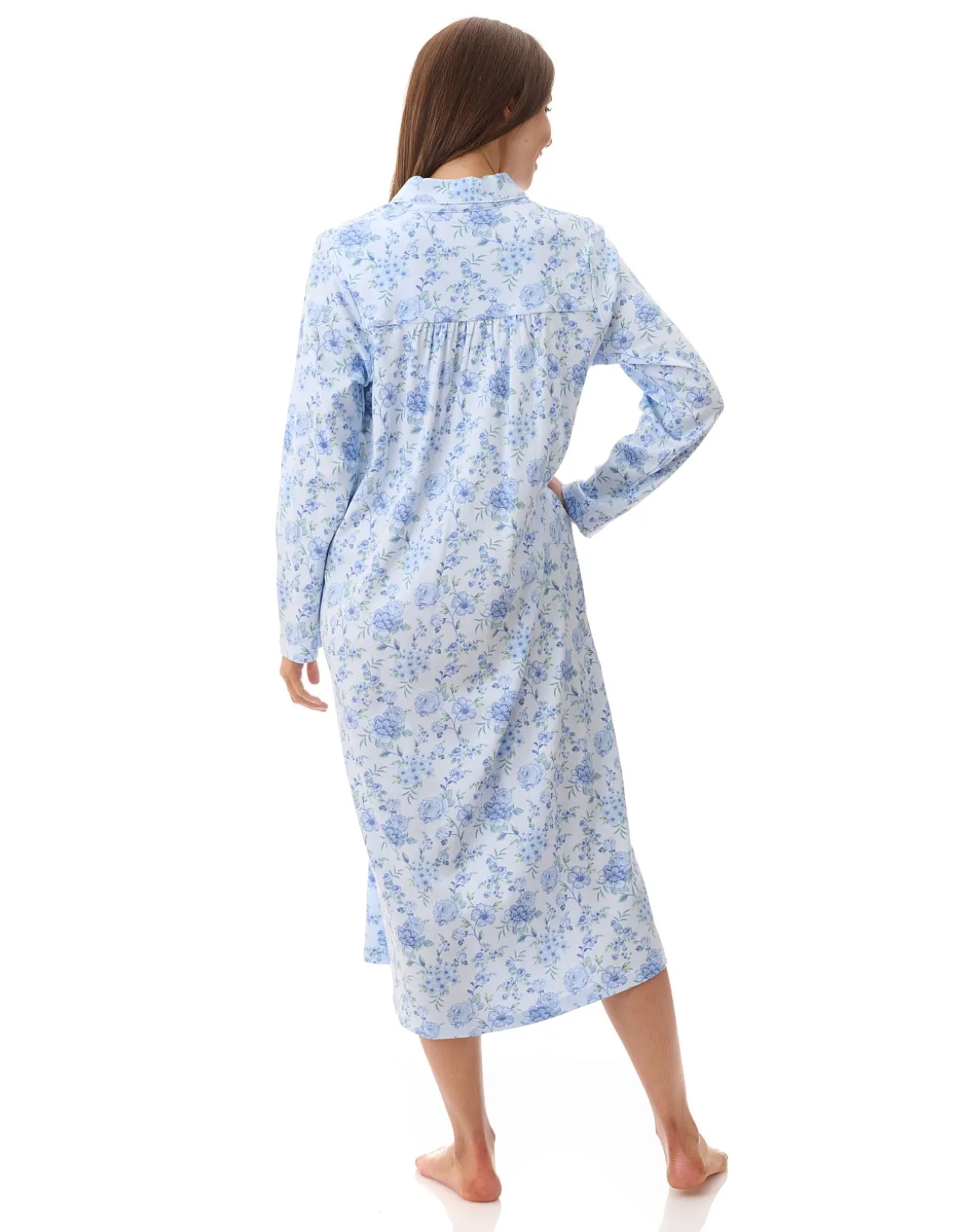 Mira mid collared nightie