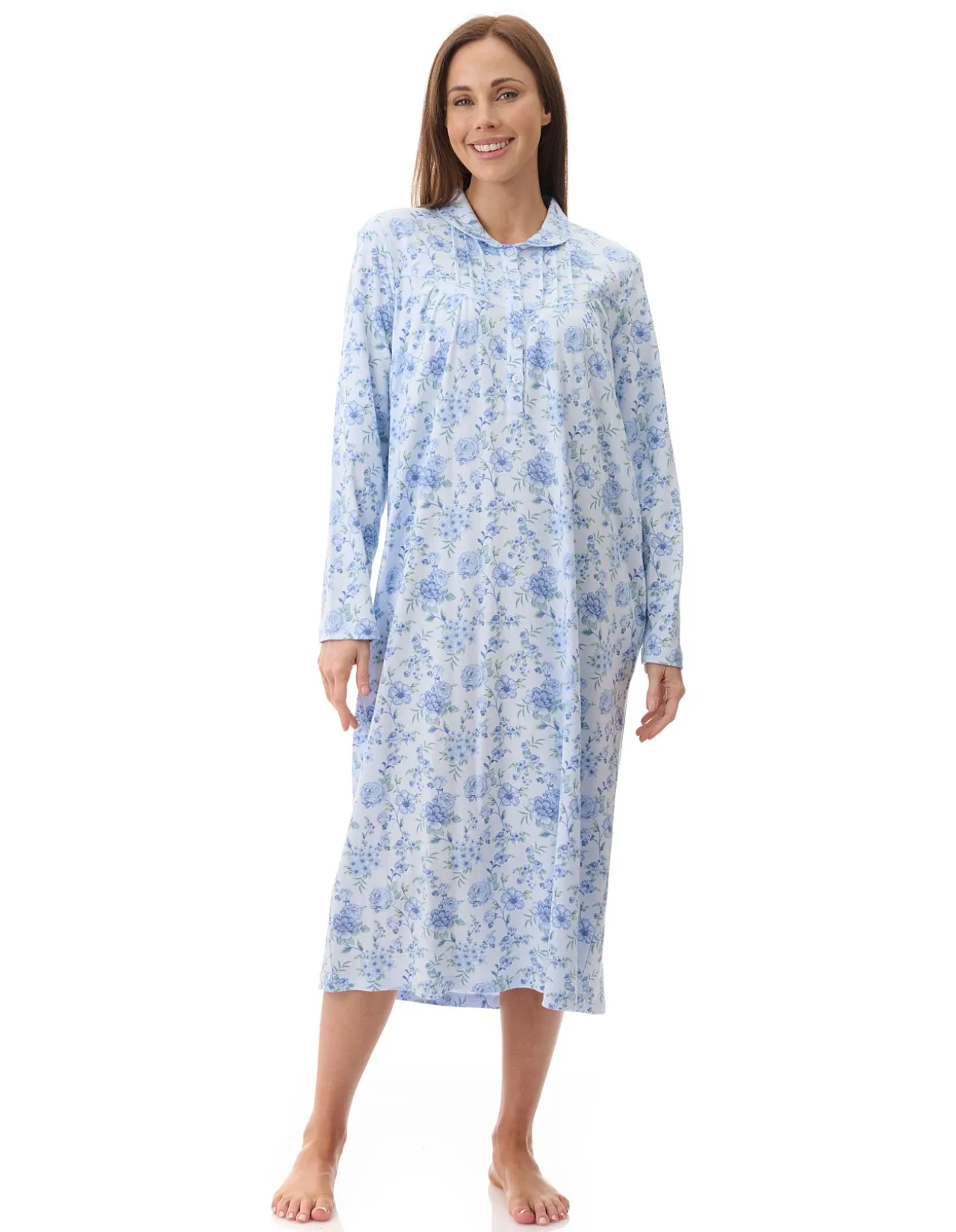 Mira mid collared nightie