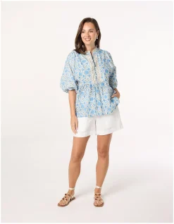 MIRABELLE FRILL BLOUSE
