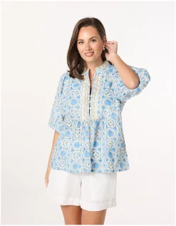 MIRABELLE FRILL BLOUSE