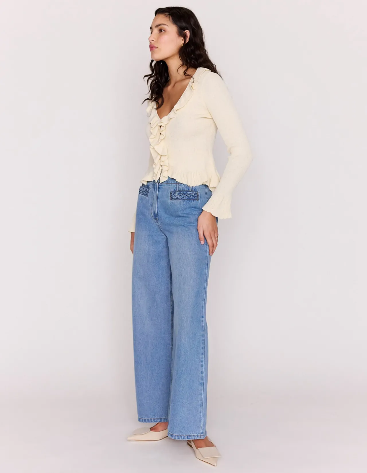 Mirabel Ruffled Cardigan