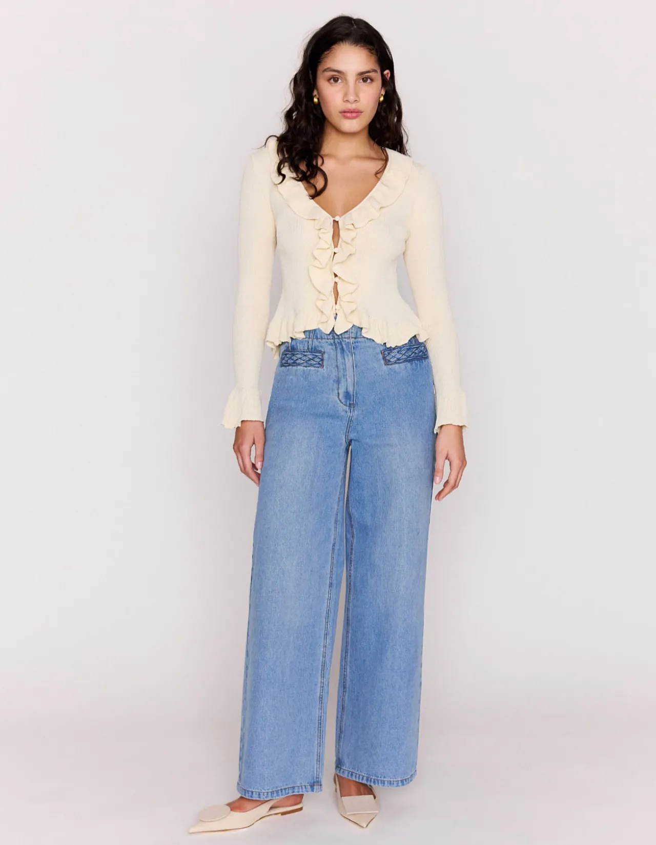 Mirabel Ruffled Cardigan