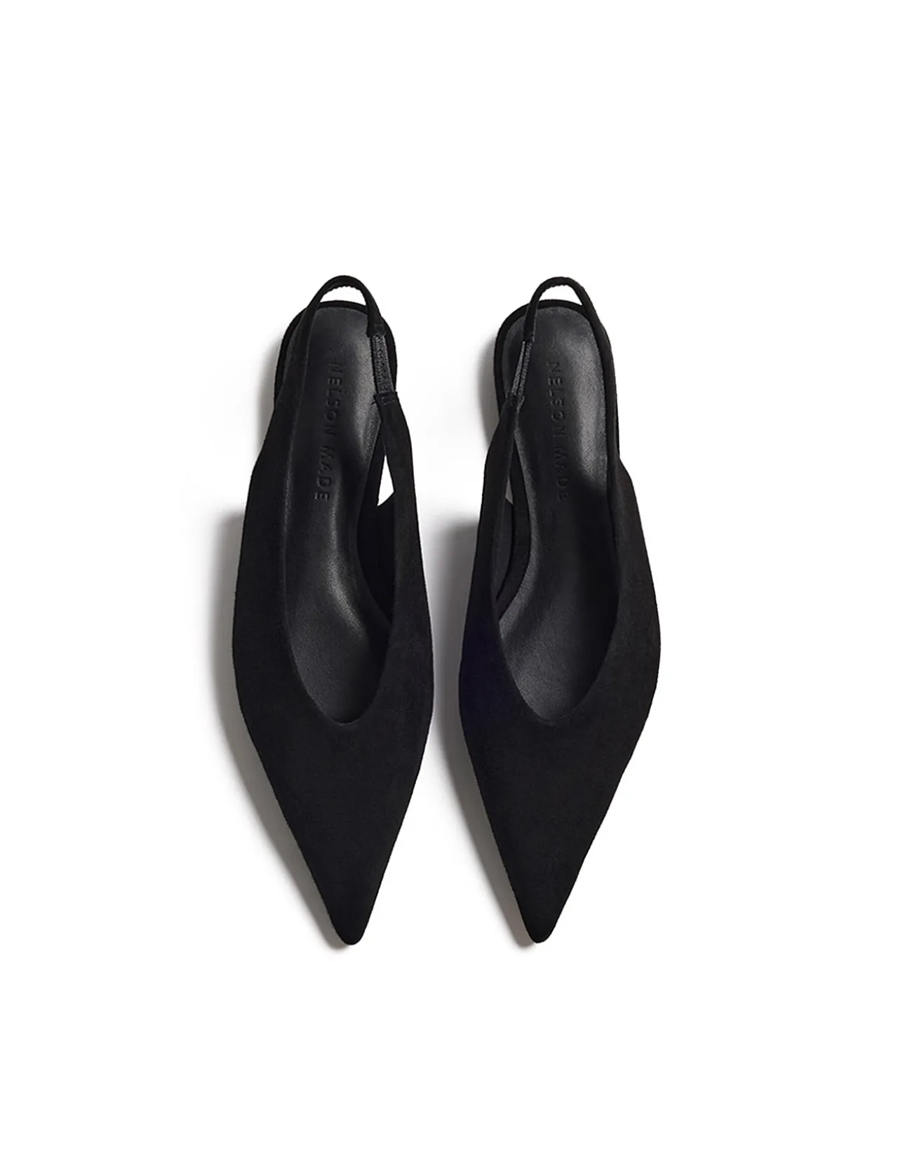Mira Kid Suede Pointed Toe Slip-On Flat