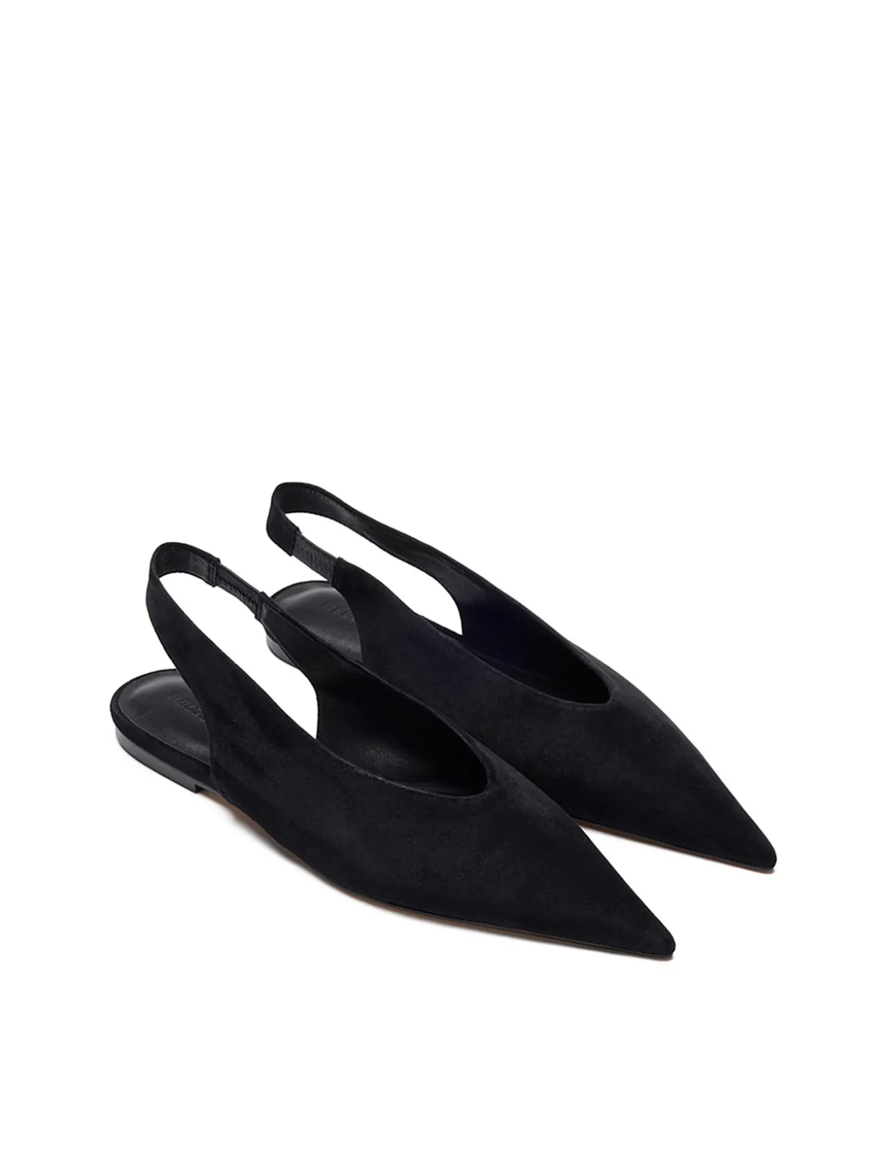 Mira Kid Suede Pointed Toe Slip-On Flat