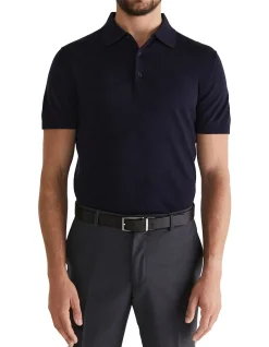 Miramar Cotton Wool Knit Polo
