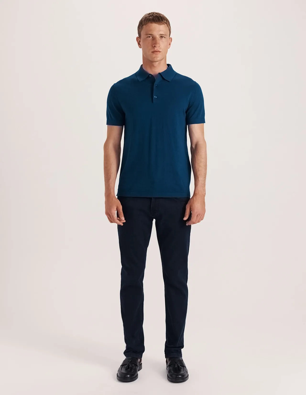 Miramar Cotton Wool Knit Polo