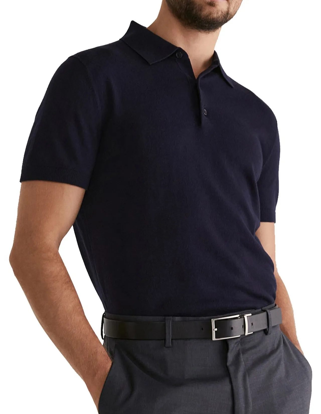 Miramar Cotton Wool Knit Polo