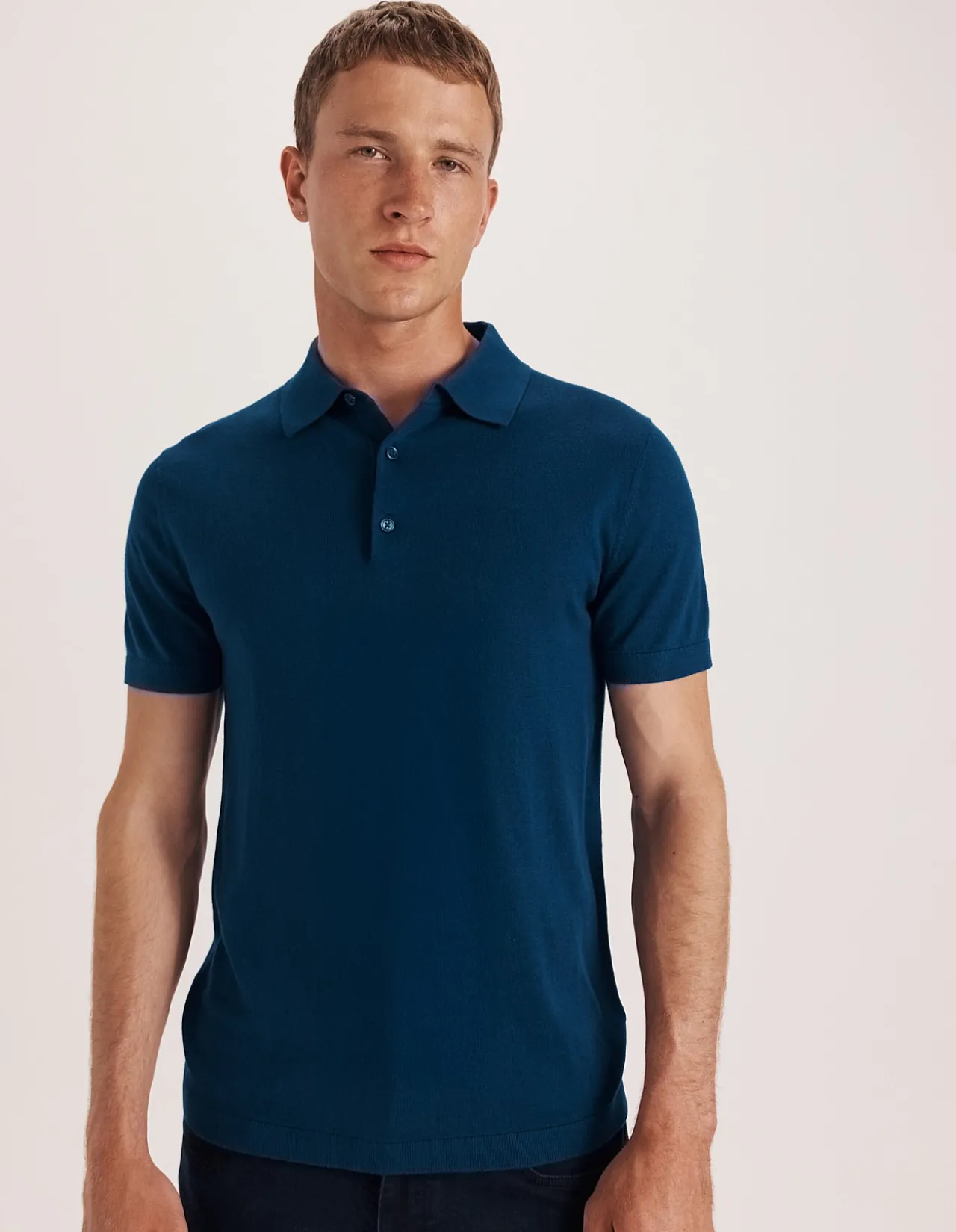 Miramar Cotton Wool Knit Polo