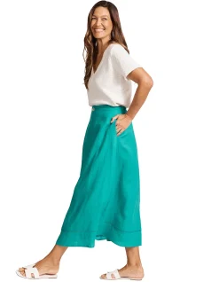 Miramar Linen High Waisted Maxi Skirt