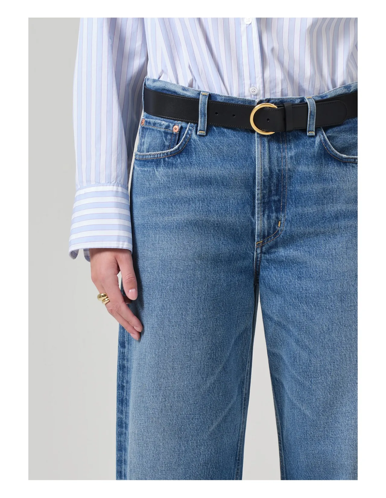 Miro High Rise Barrel Leg Denim Jeans