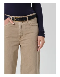 Miro High Rise Twill Barrel Leg Jean