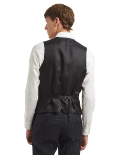 MIRO TEXTURED PINSTRIPE VEST