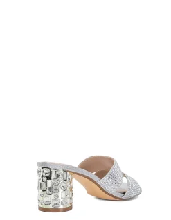 MIRRORS HEELED MULE