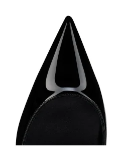 MISS Z 80MM PATENT LINING BLACK PUMPS