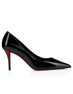 MISS Z 80MM PATENT LINING BLACK PUMPS