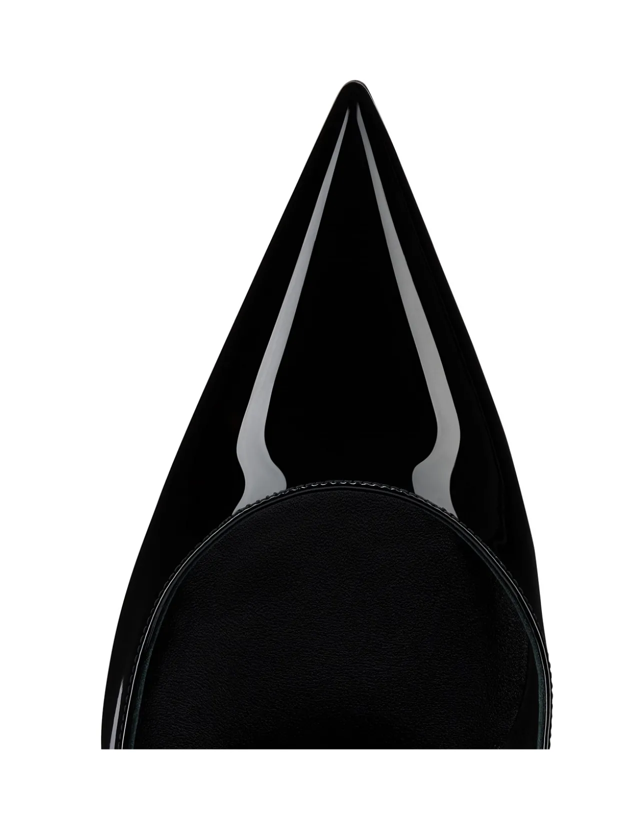 MISS Z 100MM PATENT LINING BLACK PUMPS