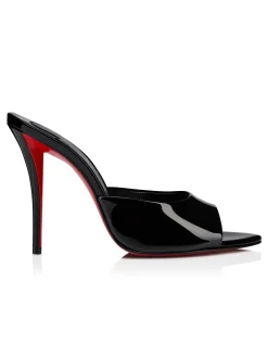 MISS Z MULE 100MM PATENT LINING BLACK