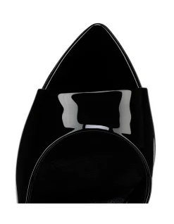 MISS Z MULE 100MM PATENT LINING BLACK