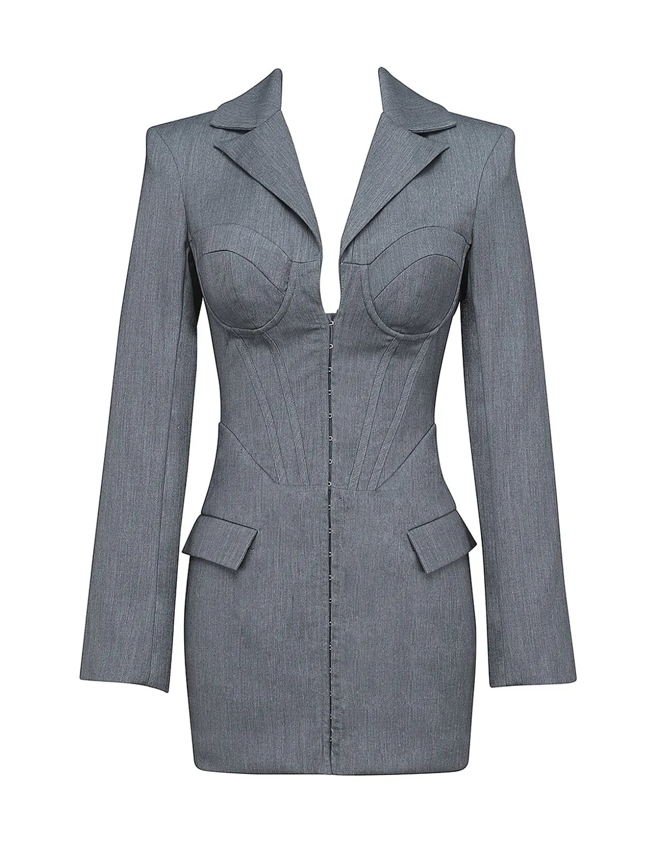 MISTRESS ROCKS CORSETTED BLAZER DRESS
