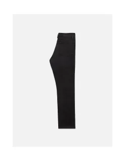 Modern Straight Black Stretch Denim Jeans