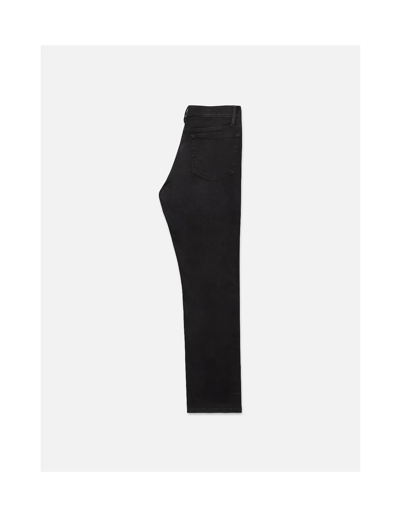 Modern Straight Black Stretch Denim Jeans