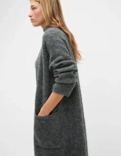 MOHAIR BLEND LONGLINE CARDIGAN