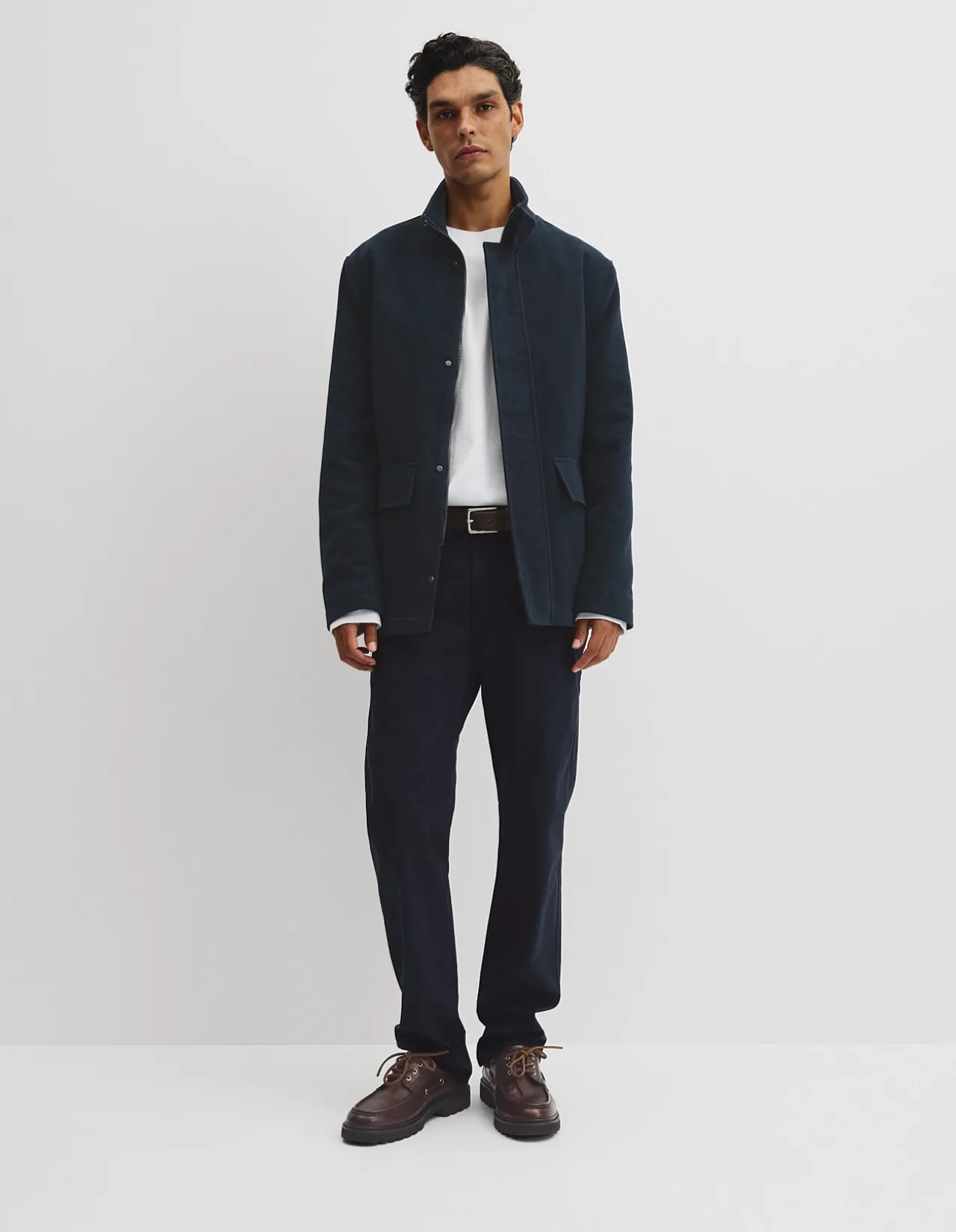 Moleskin Funnel Neck Jacket