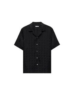MONOGRAM SILK SHORT SLEEVE SHIRT