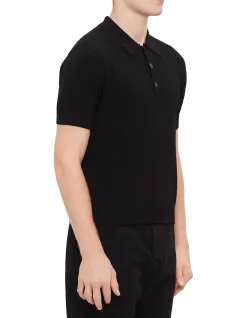 Monogram Viscose Knit Polo