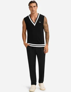 MONTGOMERY V-NECK KNIT TOP