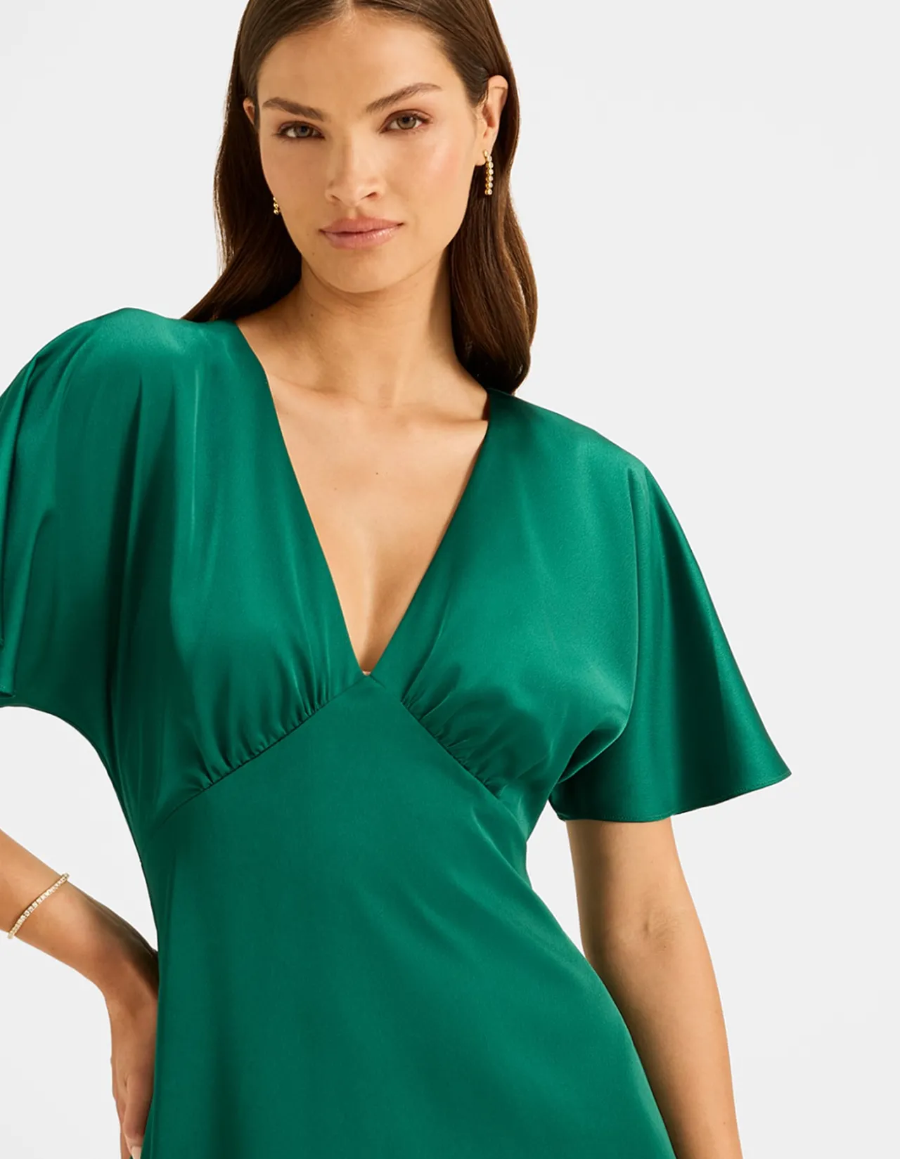 MONTREAL SATIN MIDI DRESS