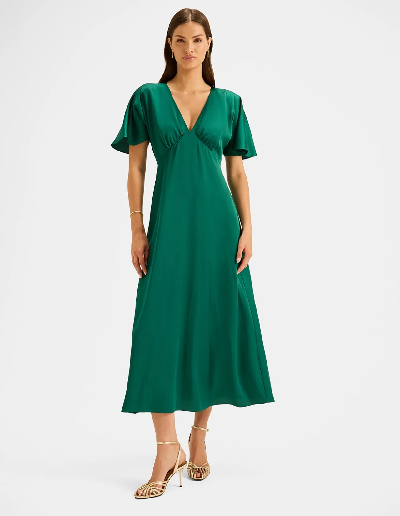 MONTREAL SATIN MIDI DRESS