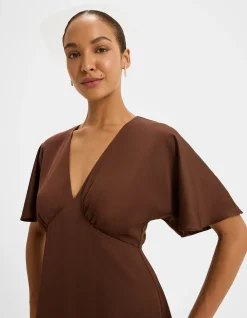 MONTREAL SATIN MIDI DRESS