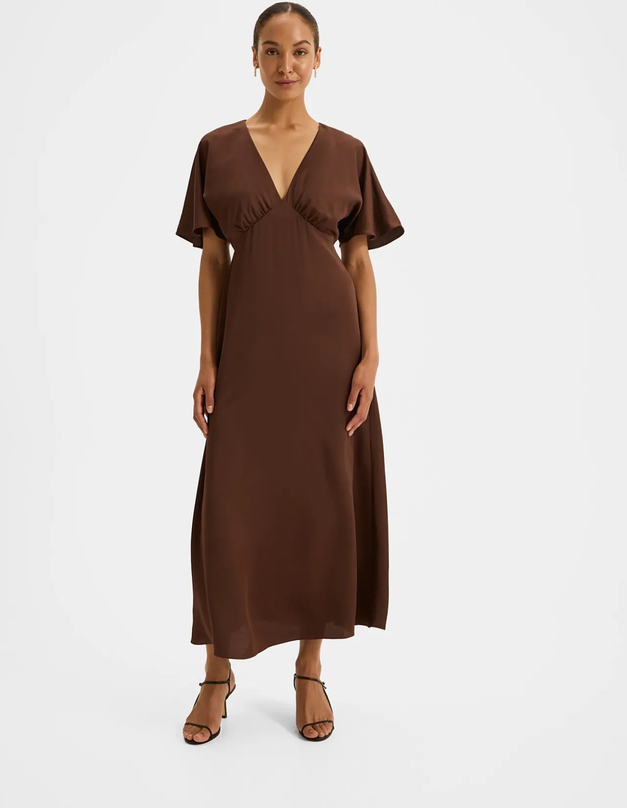 MONTREAL SATIN MIDI DRESS