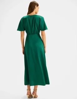 MONTREAL SATIN MIDI DRESS
