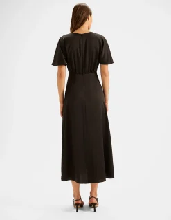 MONTREAL SATIN MIDI DRESS