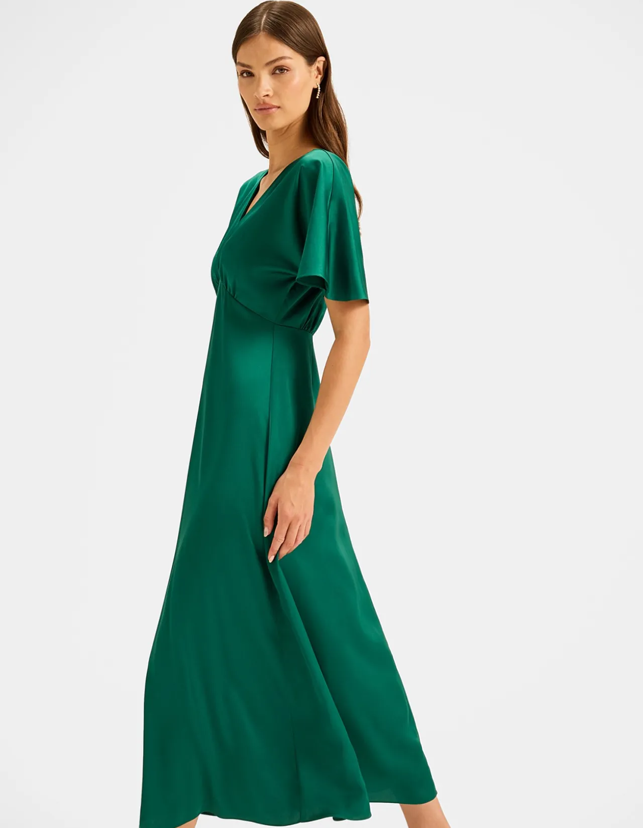 MONTREAL SATIN MIDI DRESS