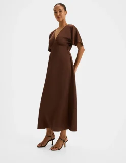 MONTREAL SATIN MIDI DRESS