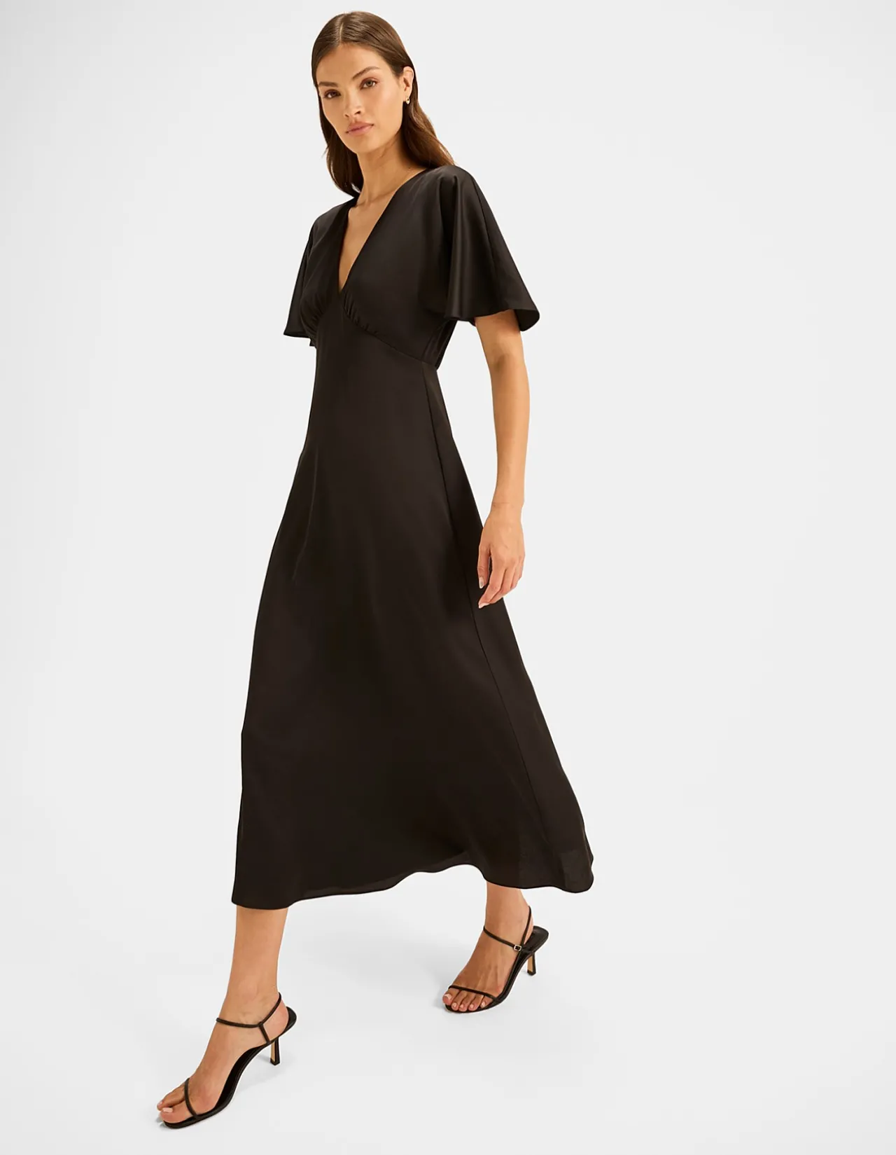 MONTREAL SATIN MIDI DRESS