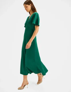 MONTREAL SATIN MIDI DRESS