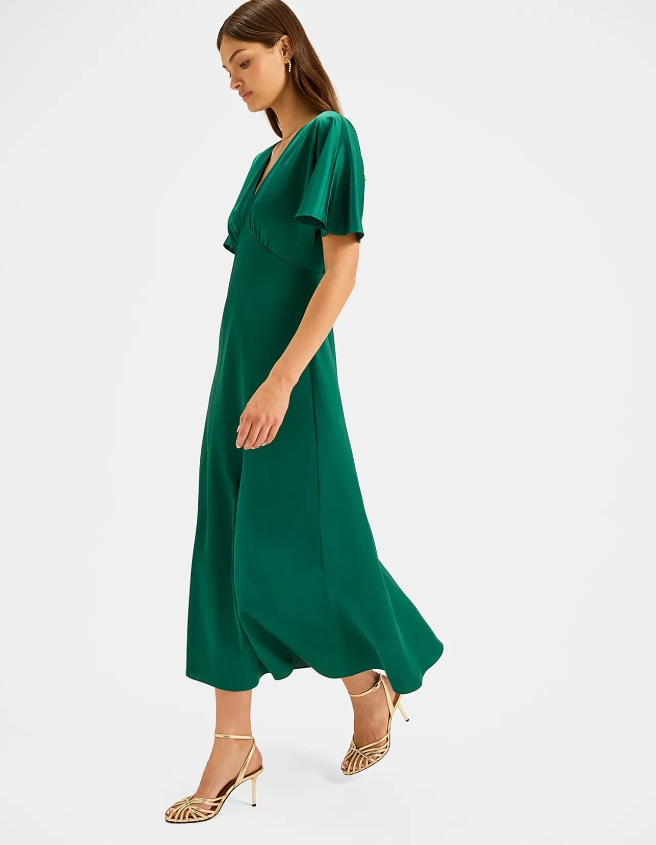 MONTREAL SATIN MIDI DRESS