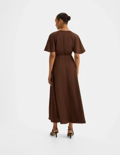 MONTREAL SATIN MIDI DRESS