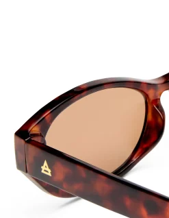 MOONSTONE DARK TORT OVAL SUNGLASSES