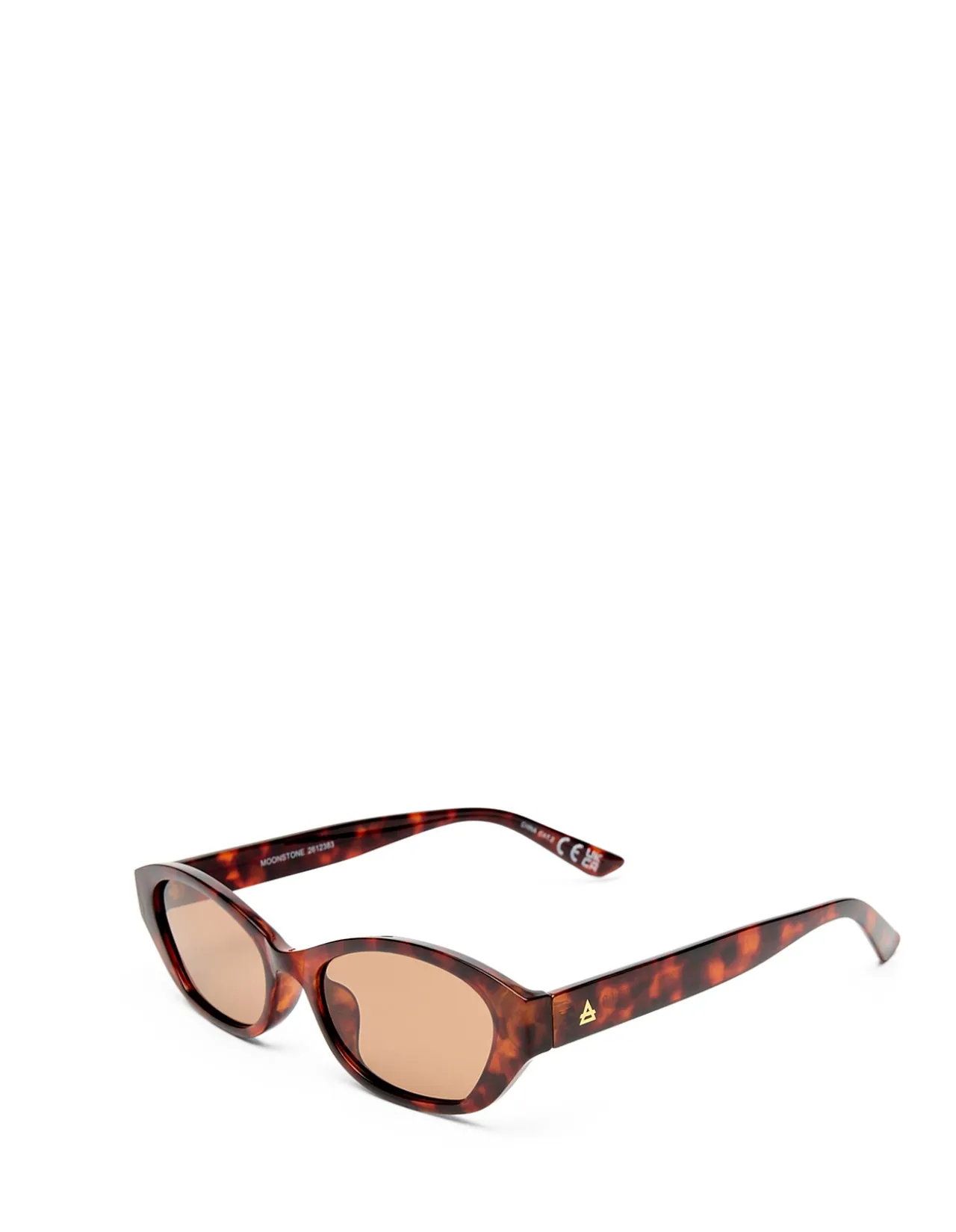 MOONSTONE DARK TORT OVAL SUNGLASSES