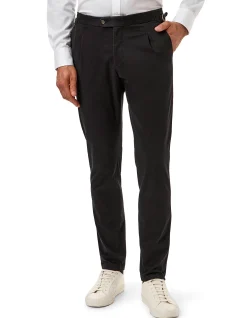 MORETON SINGLE PLEAT COTTON TROUSER